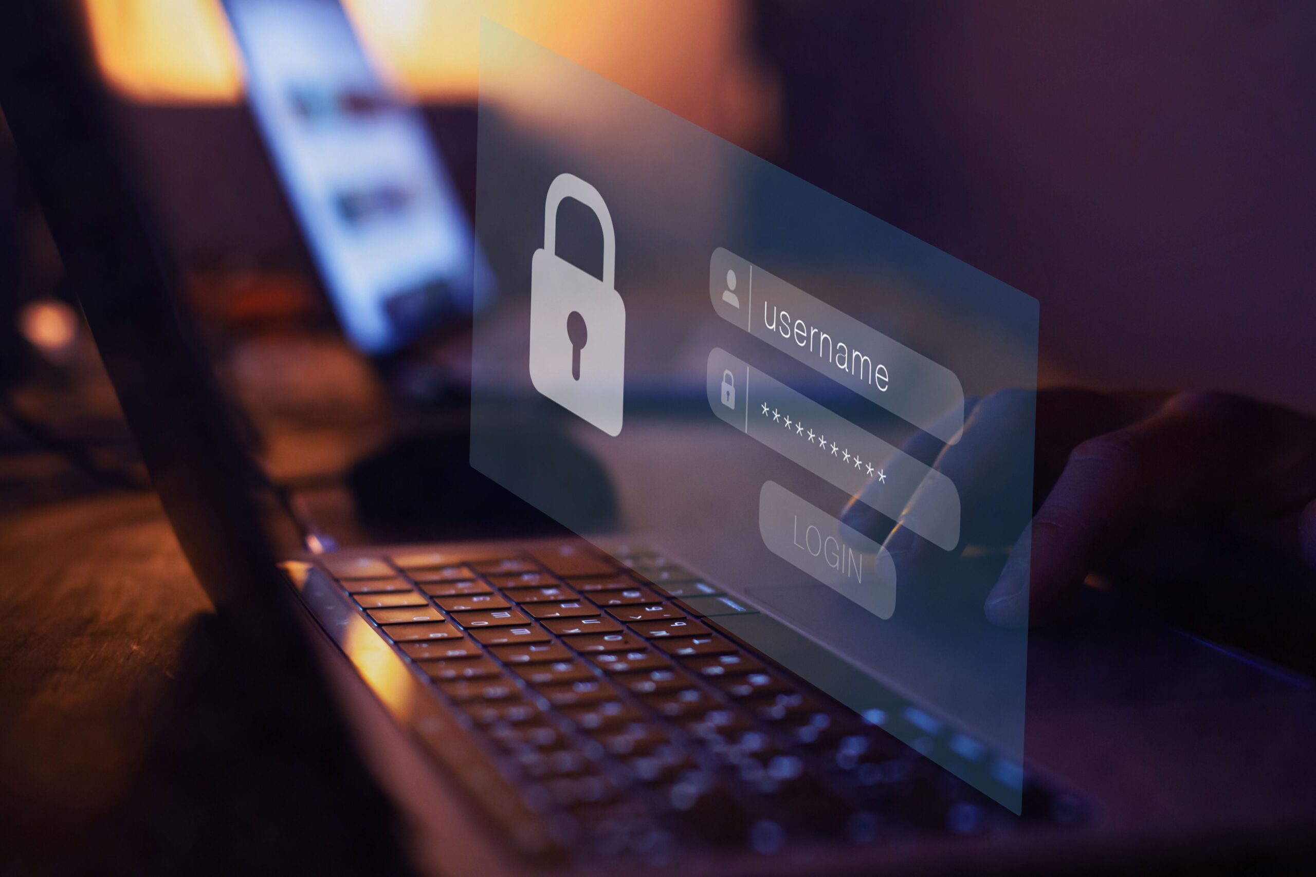 Credenciales de acceso del usuario para entrar a un dispositivo.