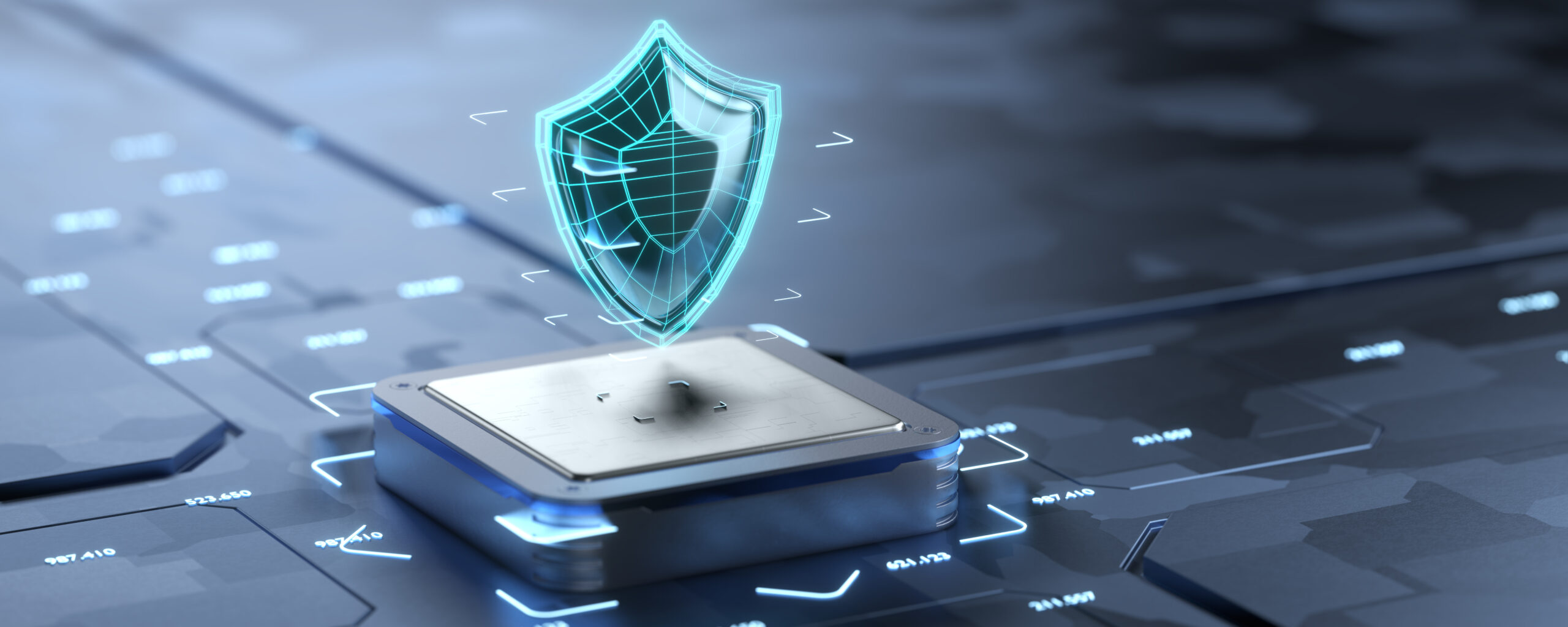 Escudo ciberseguridad red dispositivos empresas