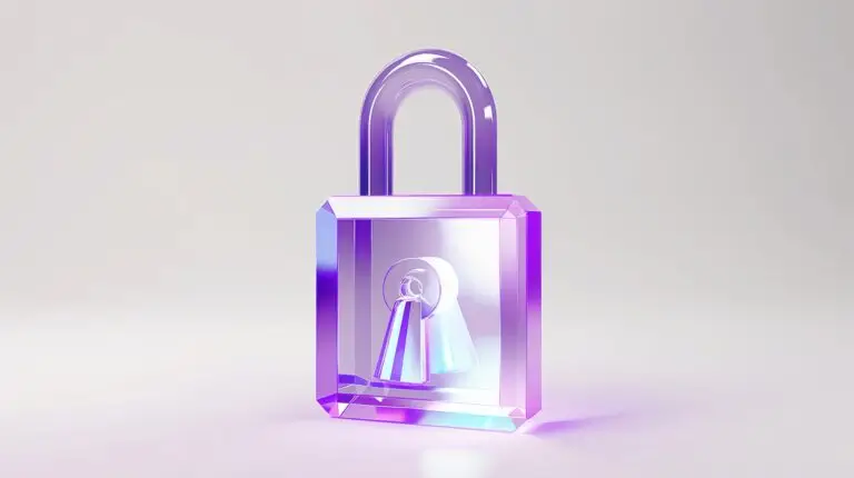 Imagen de un candado cristal